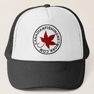 Canadian Fishing Network Black Trucker Hat