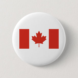Canadian Flag 6 Cm Round Badge