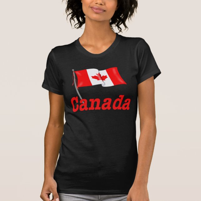 Canadian Flag and Text T-Shirt (Front)