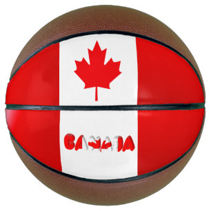 Canadian flag basketball