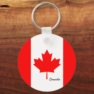 Canadian Flag & Canada holiday, patriots /sports Key Ring