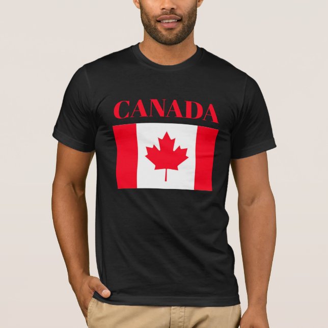 Canadian flag. CANADA. T-Shirt (Front)