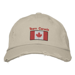 Canadian flag embroidered hat
