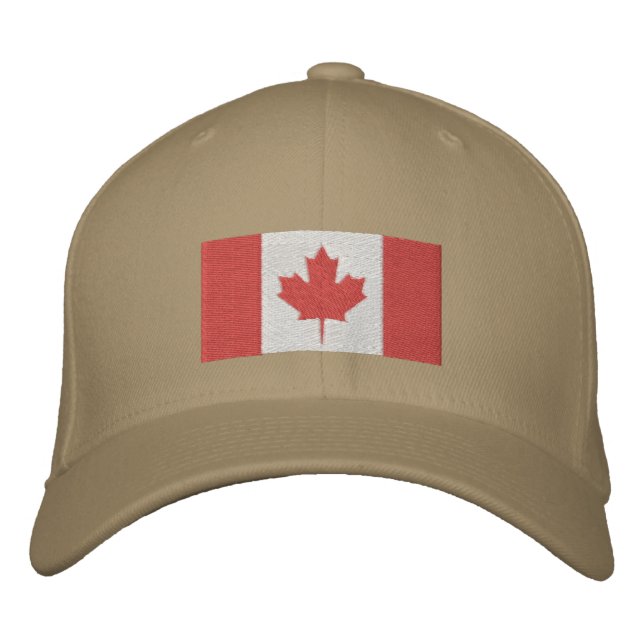 Canadian flag embroidered hat (Front)