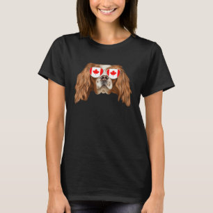 Canadian Flag English Toy Spaniel Dog Canada Pocke T-Shirt