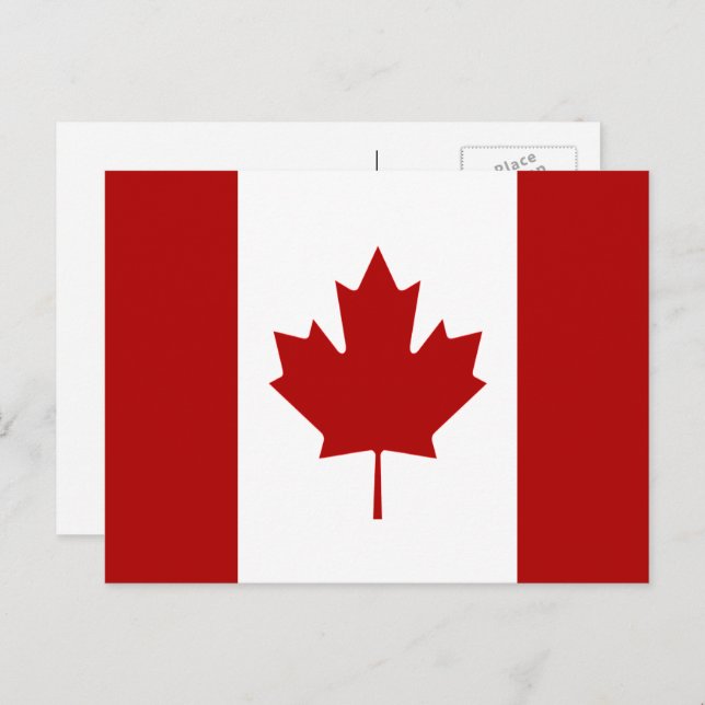 Canadian Flag, Flag of Canada Postcard (Front/Back)