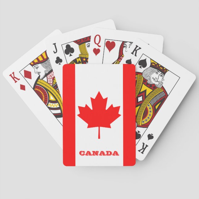 Canadian Flag Games, Canada Playing Cards (Back)