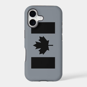 Canadian Flag in Black