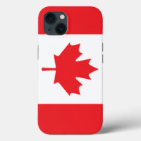Canadian Flag in Red and White with Maple Leaf