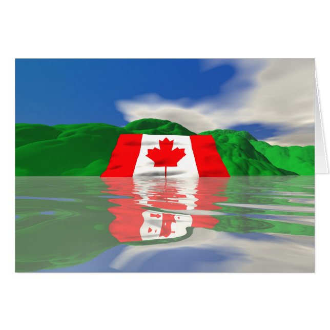 Canadian Flag Land (Front Horizontal)
