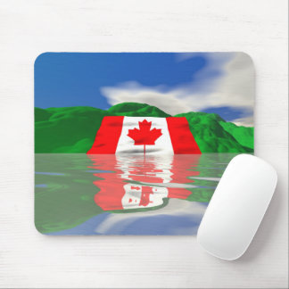 Canadian Flag Land Mouse Pad