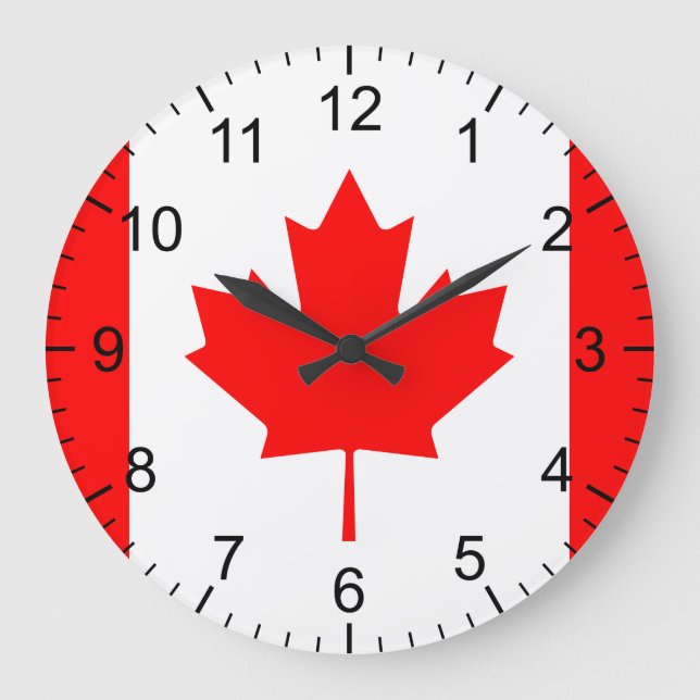 Canadian Flag Large Clock (Front)