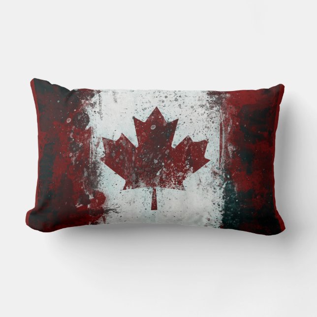 Canadian Flag Lumbar Cushion (Front)