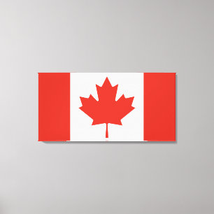Canadian Flag (Maple Leaf) (Canada) Canvas Print