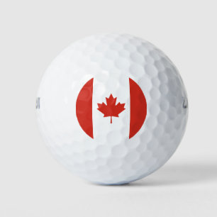 Canadian Flag (Maple Leaf) (Canada) Golf Balls