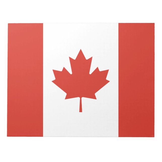 Canadian Flag (Maple Leaf) (Canada) Notepad (Front)