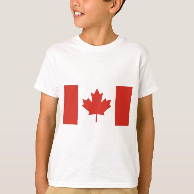 Canadian Flag (Maple Leaf) (Canada) T-Shirt (Front)