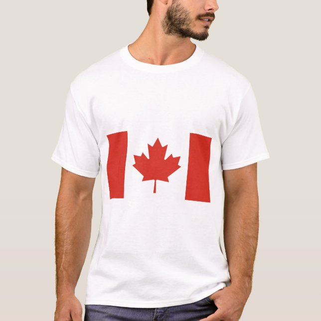 Canadian Flag (Maple Leaf) (Canada) T-Shirt (Front)