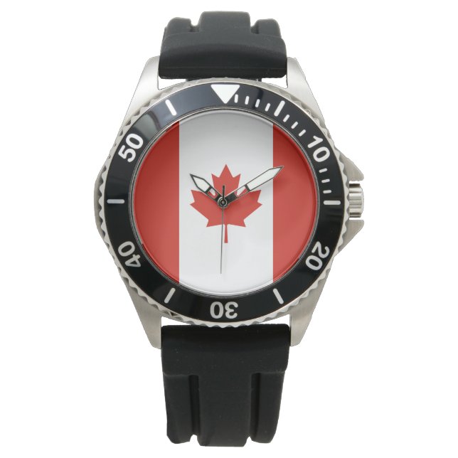 Canadian Flag (Maple Leaf) (Canada) Watch (Front)
