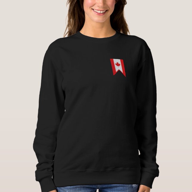 Canadian Flag Maple Leaf Proud Canada Lover Sweatshirt (Front)