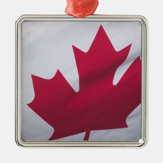 Canadian Flag. Metal Tree Decoration (Front)