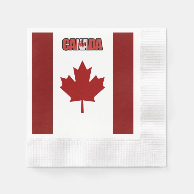 Canadian flag     napkin (Front)
