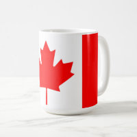 Canadian Flag of Canada Red Maple Leaf Patriotic