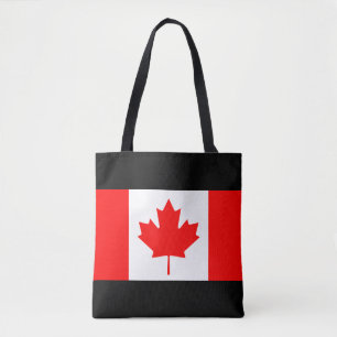 Canadian flag of Canada shopping tote bags