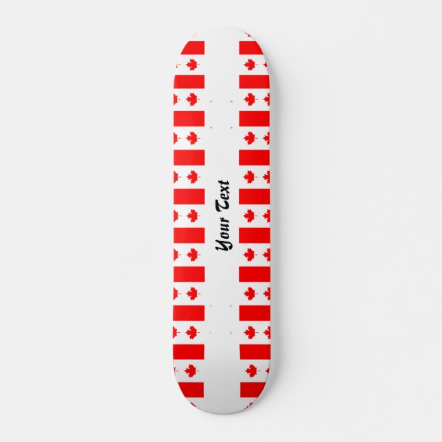 Canadian flag pattern skateboard (Front)