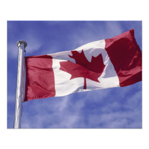 Canadian flag photo print