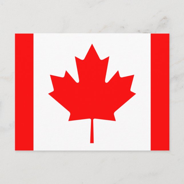 Canadian Flag Postcard (Front)