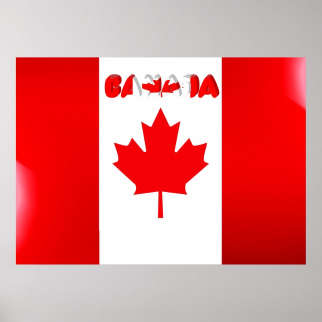Canadian flag poster (Front)