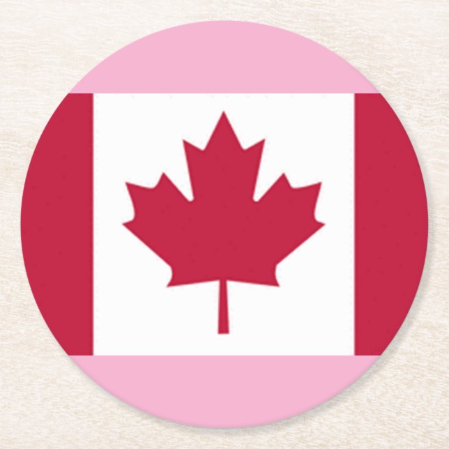 Canadian Flag Pound Coasters (Front)