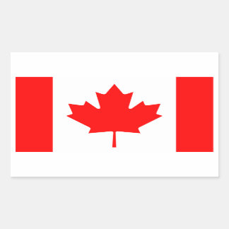 Canadian Flag Rectangular Sticker