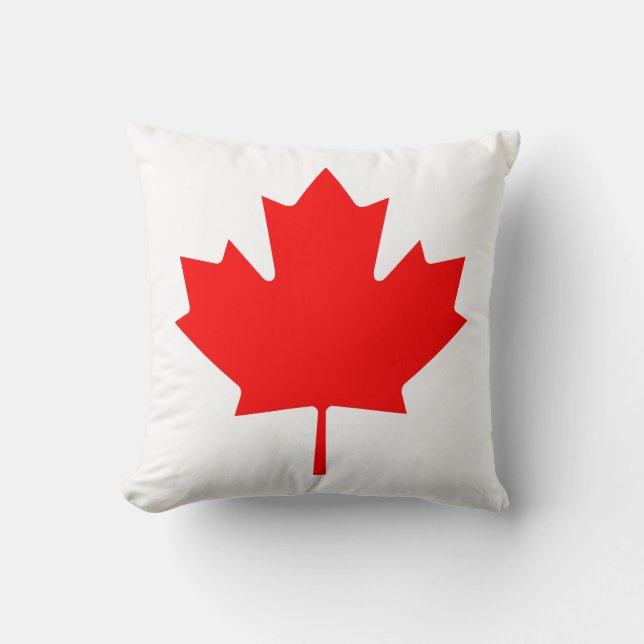 Canadian Flag Red Maple Leaf Cushion (Front)