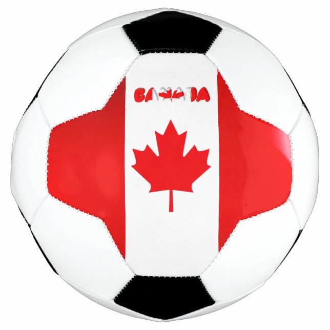 Canadian flag soccer ball (Front)