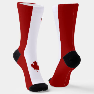 Canadian flag socks