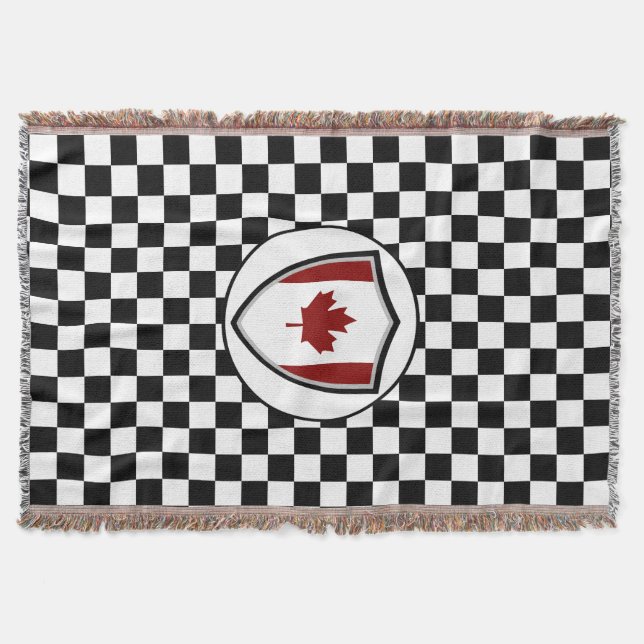 Canadian flag throw blanket (Front)