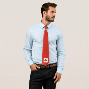 Canadian Flag Tie