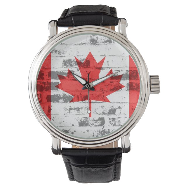 Canadian Flag Vintage Watch (Front)