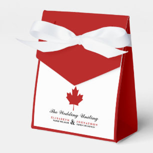 Canadian Flag Wedding Favour Box