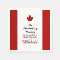 Canadian Flag Wedding
