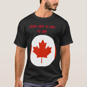 Canadian flag with customizable text T-Shirt