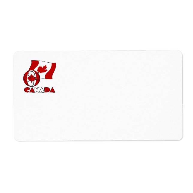 Canadian Flag with Soccer Ball (Front)