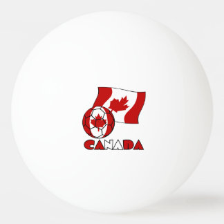 Canadian Flag with Soccer Ball