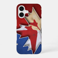 Canadian Flag with U.S. Stars Design