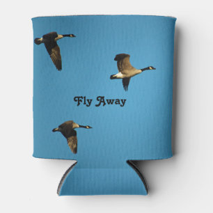 Canadian geese in flight can cooler