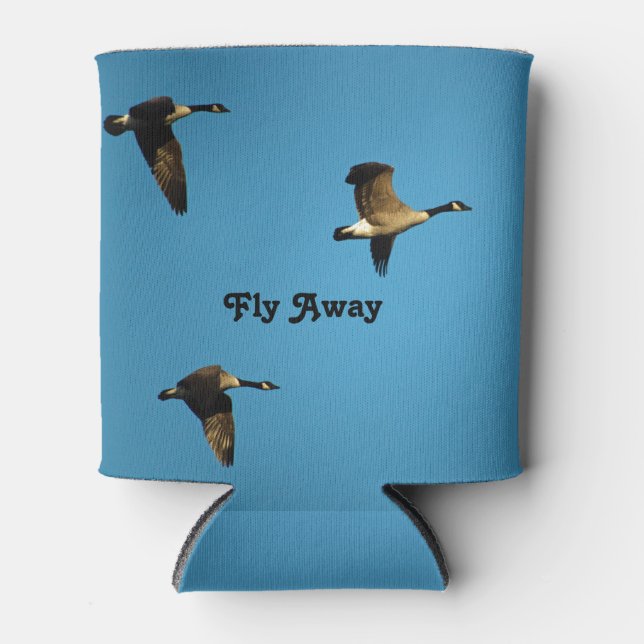 Canadian geese in flight can cooler (Front)