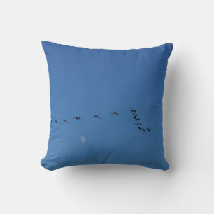 Canadian geese in flight cushion