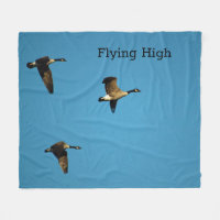 Canadian geese in flight